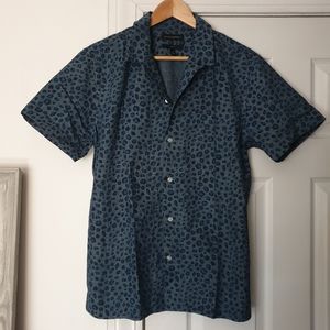 Leopard Print Button Down